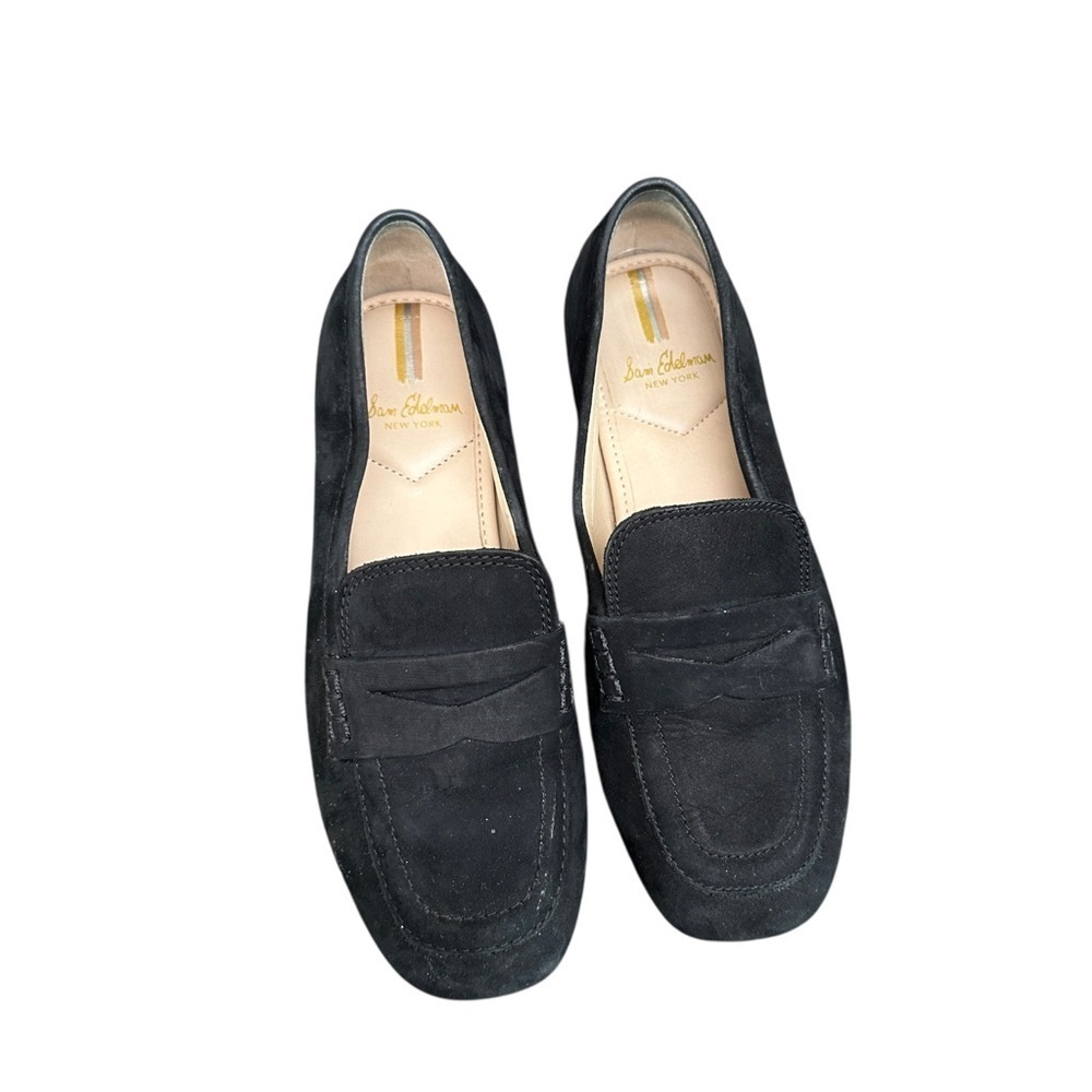 Sam‎ Edelman Black Suede Leather Flats size 6.5